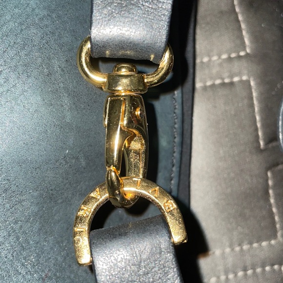 Vintage Bulgari Distressed Leather Shoulder Bag - Picture 5 of 9